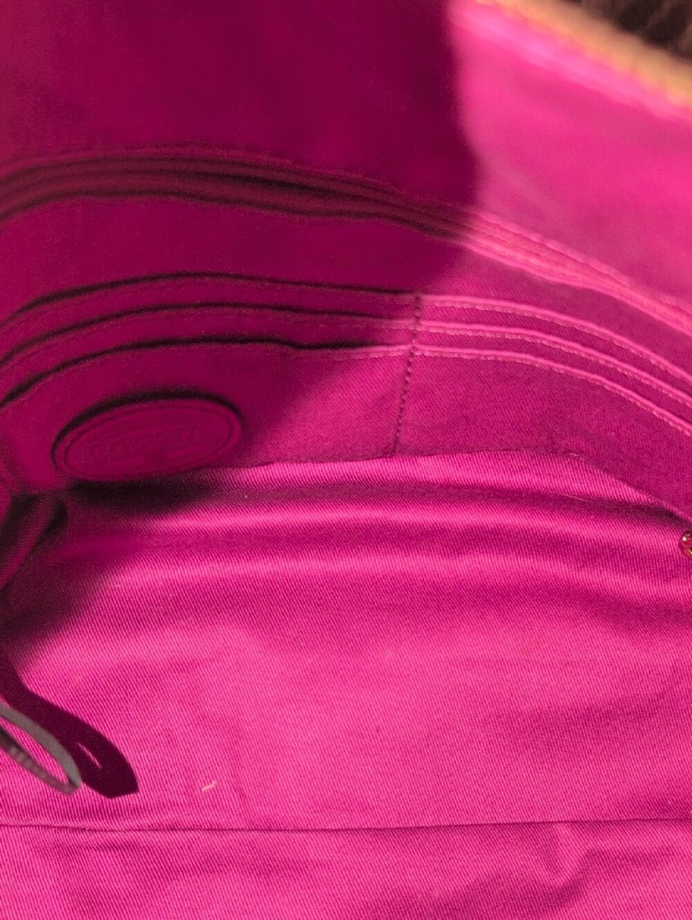 Fossil Hot Pink Leather Sydney Satchel And Crossbody - Picture 11 of 15